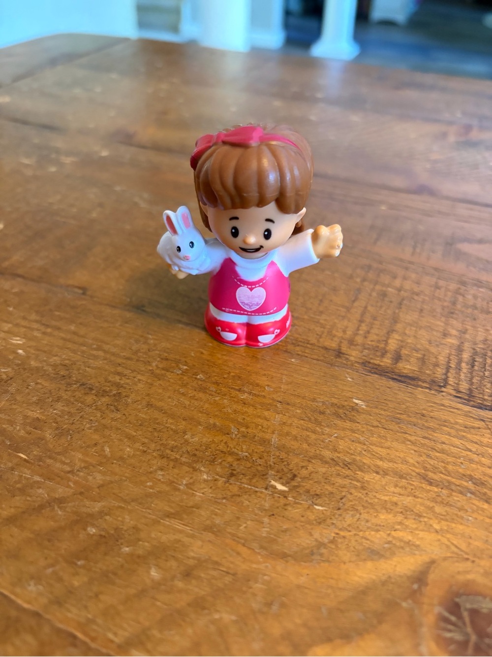Fisher Price Little People Mia with bunny as is
